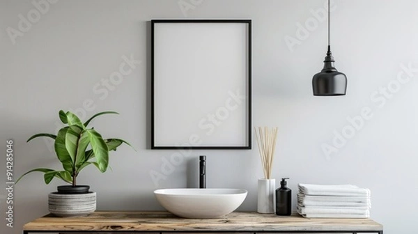 Fototapeta Minimalist Bathroom Interior Design