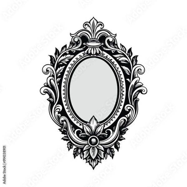 Obraz Old engraving style vector illustration