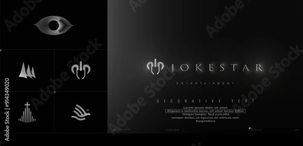 Fototapeta Simple elegant logo collection vector