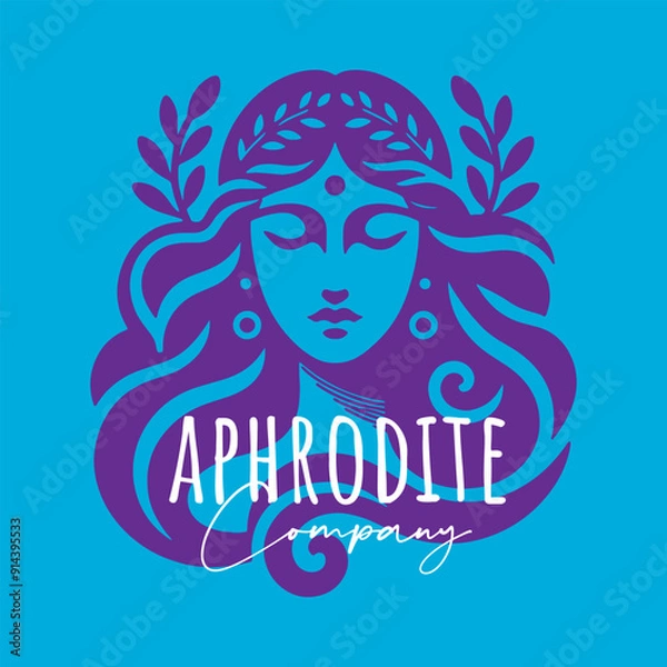 Obraz Aphrodite Company - Vector Flat Logo Illustration