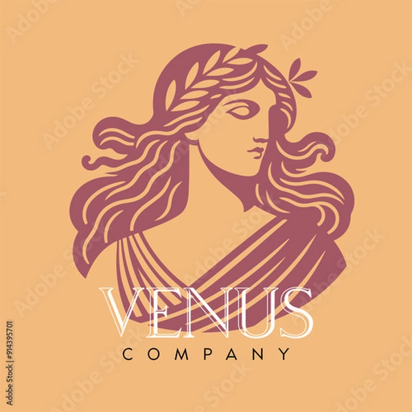 Obraz Venus Company - Vector Flat Logo Illustration
