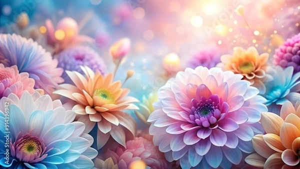 Obraz Whispers of Tranquility: A Floral Tapestry of Rest  AI Generated