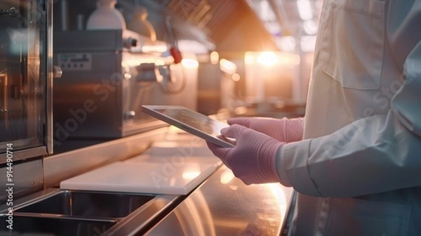 Fototapeta The Scientist with Tablet