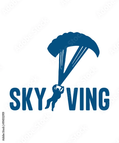 Obraz Skydiving tshirt