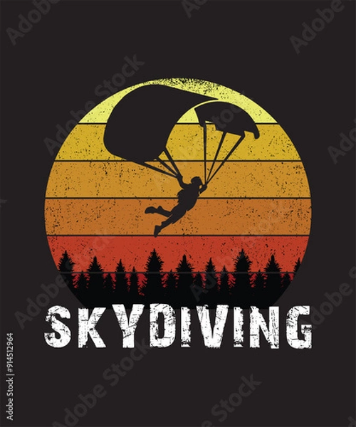 Obraz I Survived my first skydive tshirt