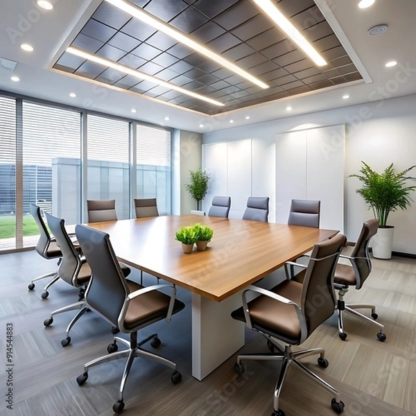 Obraz Business meeting room on high rise office building