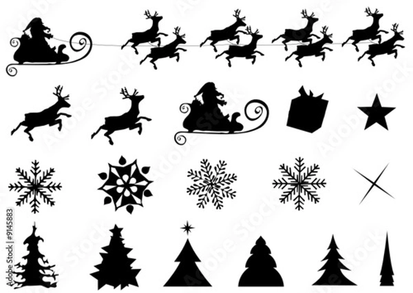 Obraz Christmas silouettes