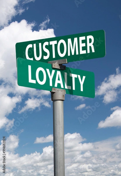 Obraz customer loyalty sign