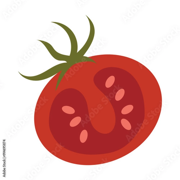 Obraz Tomato Vegetable icon Healthy food Vector