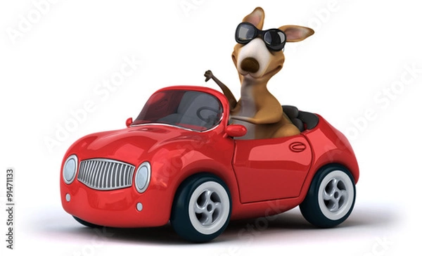 Fototapeta Fun kangaroo