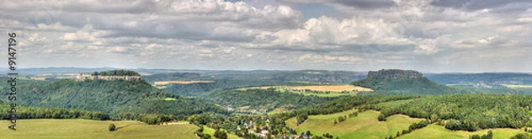 Fototapeta Königstein & Lilienstein