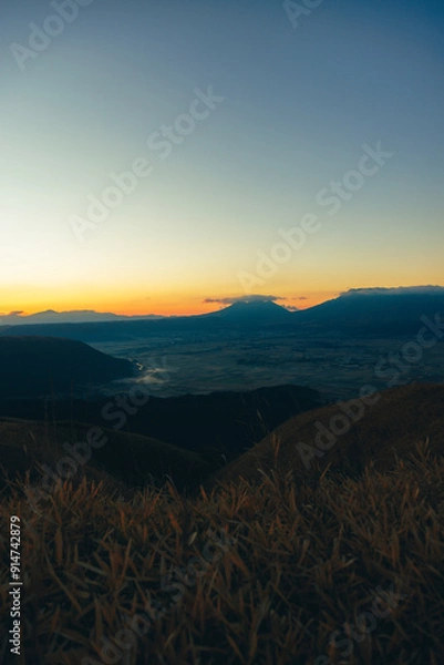 Obraz 熊本県阿蘇の景色