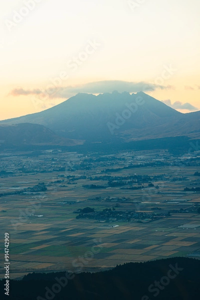 Obraz 熊本県阿蘇の景色