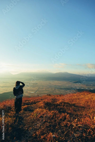 Obraz 熊本県阿蘇の景色