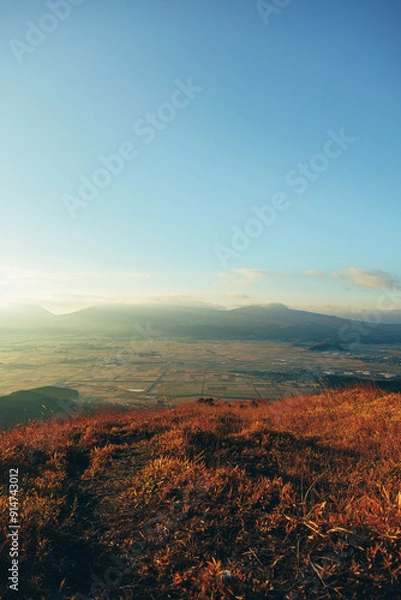 Obraz 熊本県阿蘇の景色