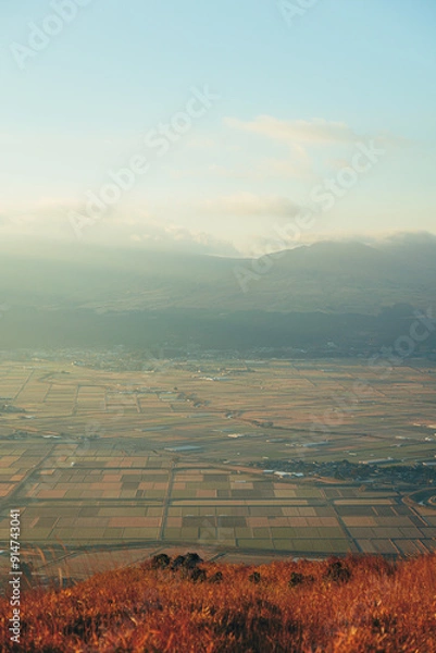 Obraz 熊本県阿蘇の景色