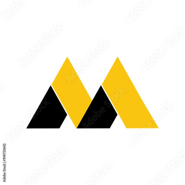 Obraz letter m logo 