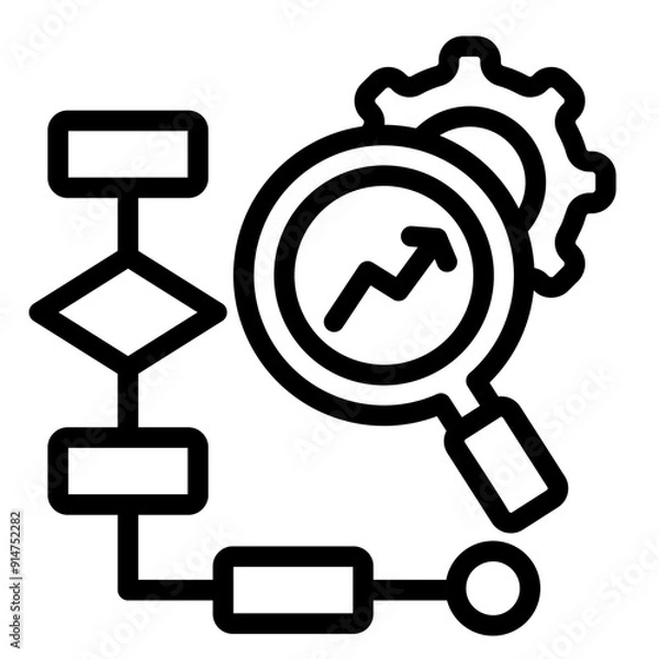 Fototapeta Workflow Optimization Icon
