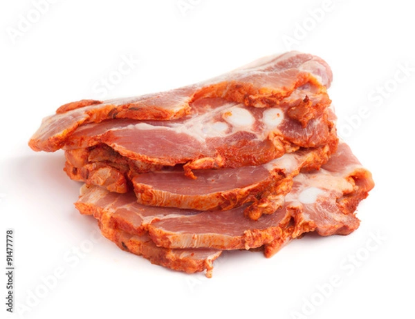 Obraz Raw pork bacon