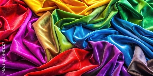 Fototapeta Soft velvet fabric in vibrant colors , texture, fabric, soft, velvet, colorful, luxurious, seamless, background, material, textile