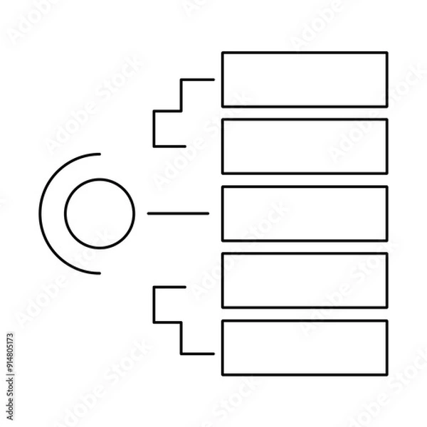 Fototapeta Flowchart diagram presentation template designs