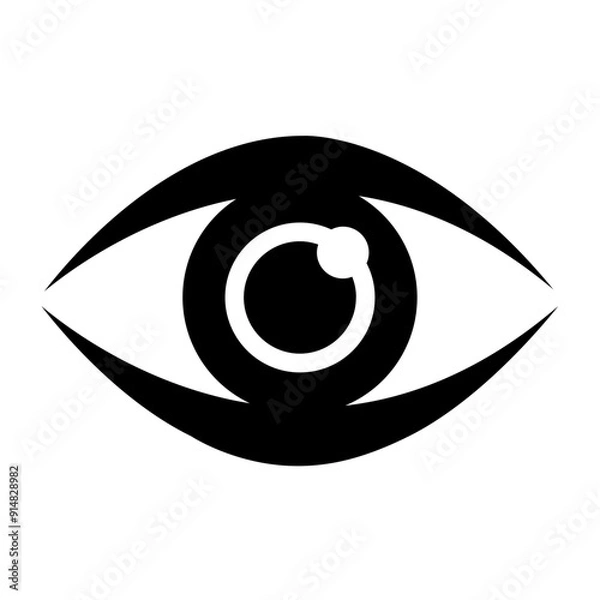 Fototapeta Eye icon representing visual organ.