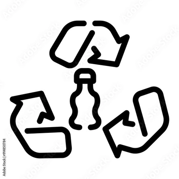 Obraz rcycle Line Icon