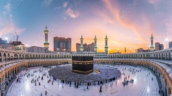 Obraz Sunset View of the Kaaba in Mecca