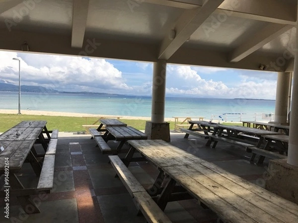 Obraz 海の家　beach house