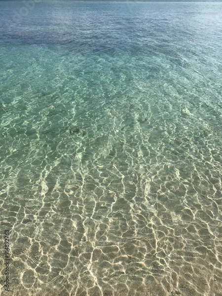 Obraz 砂浜の水　sandy water