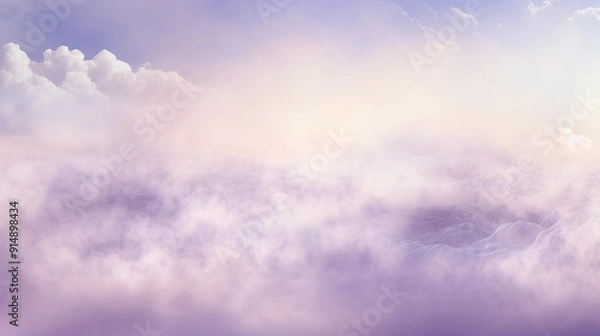 Obraz Soft purple clouds in the sky