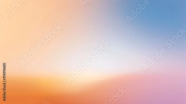Fototapeta Abstract gradient background in pink, yellow, and blue colors.