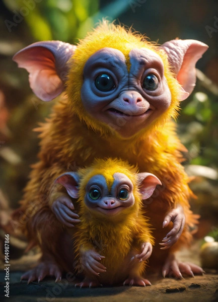 Fototapeta squirrel in the forest