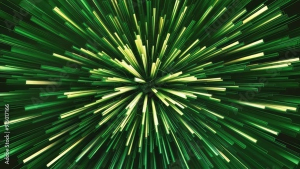 Obraz Abstract green textured background featuring dynamic lines