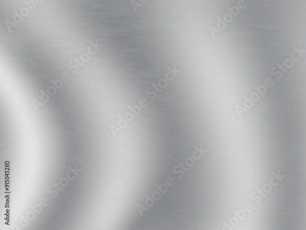 Fototapeta Abstract shades of grey metallic glow sunlight reflection effect concentric waves pattern decorative background texture 