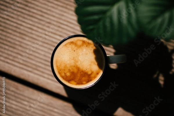 Obraz cup of coffee on the table