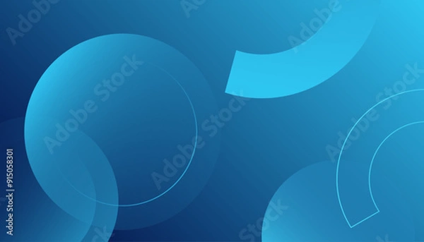 Fototapeta Abstract blue gradient background. Vector illustration