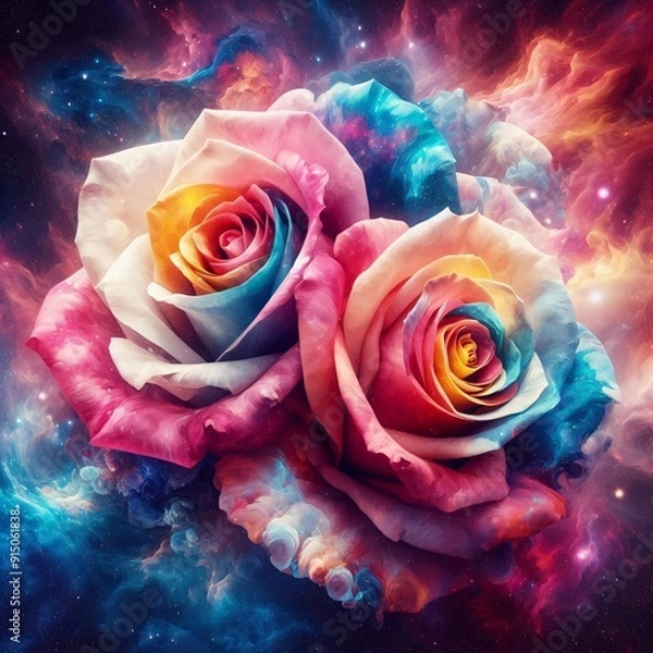 Fototapeta Celestial Spectrum Roses