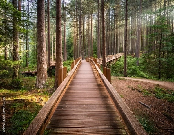 Fototapeta A Serene Forest Path