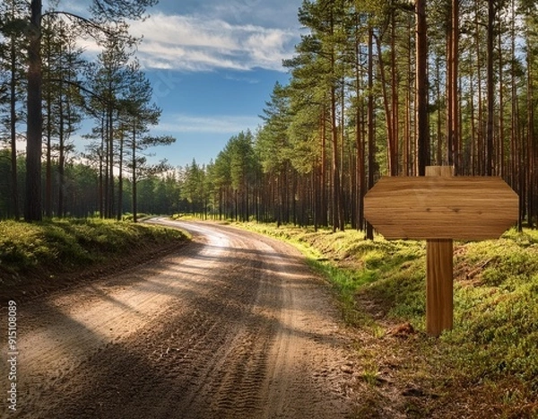 Fototapeta A Serene Forest Path