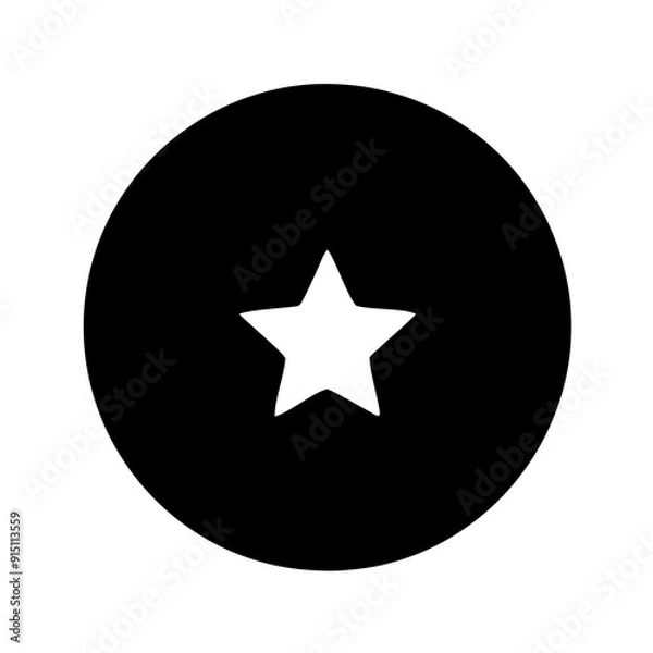 Fototapeta Stars in circle icon vector 