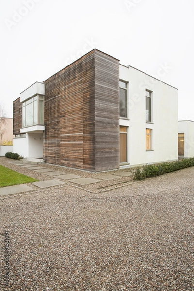 Fototapeta Facade of single family house