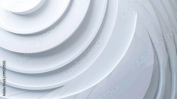 Fototapeta White wall featuring a spiral design pattern