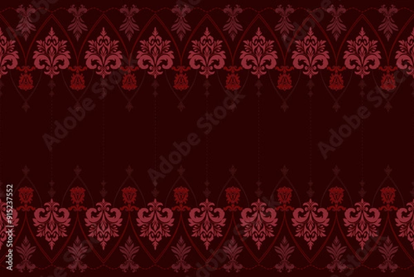 Obraz Baroque Crimson seamless pattern