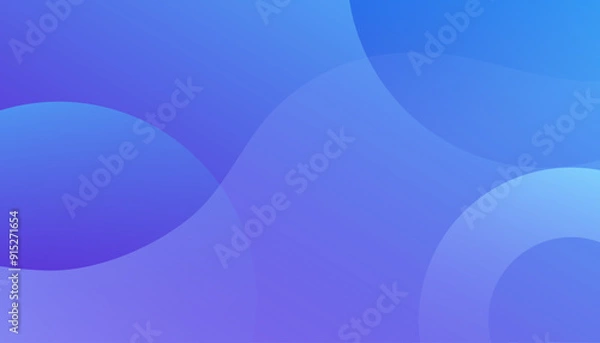 Obraz Blue wavy background. Vector illustration