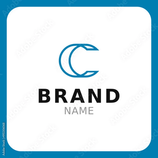 Obraz Elegant Bold C Letter Logo