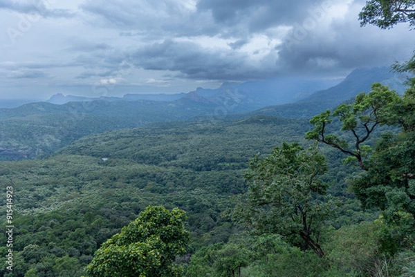 Obraz clouds over the mountains