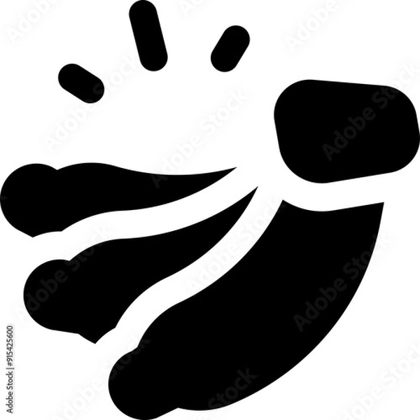 Fototapeta banana icon. vector glyph icon for your website, mobile, presentation, and logo design.