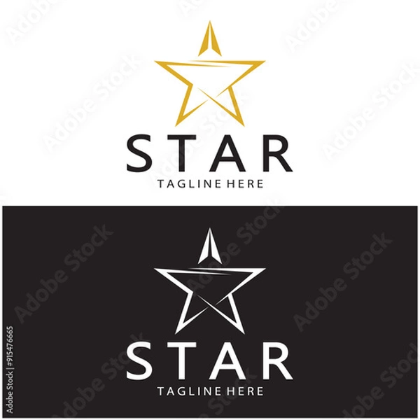 Fototapeta star logo template vector icon illustration design-vector