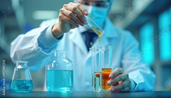 Fototapeta  Precise Science  A Chemists Precision